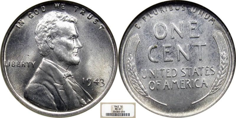 1943 steel penny proof